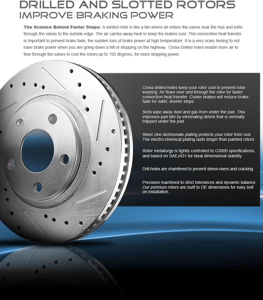 Brake Disc Rotors with Brake Pads and Clips I613