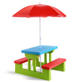 Kids Picnic Table with Umbrella B570