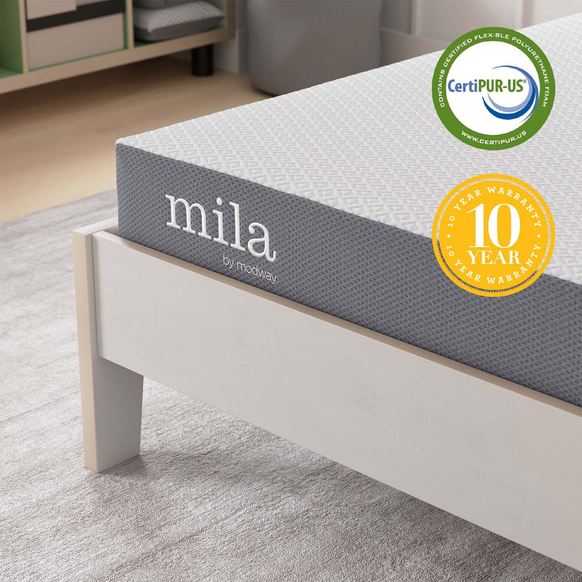 Twin Foam Mattress Set of 2 Q154469
