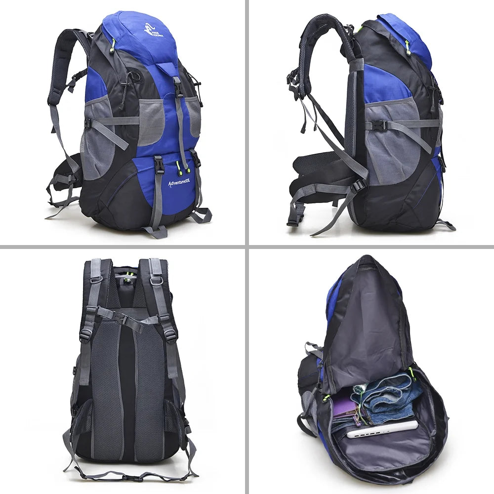 50L Water-resistant Hiking Backpack Daypack Y16521