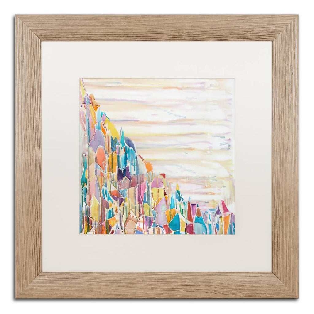 White Matte Birch Frame 16x16-Inch Wall Art P70098