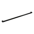 Satin Black Handrail Section with Return, 3' Length E6323