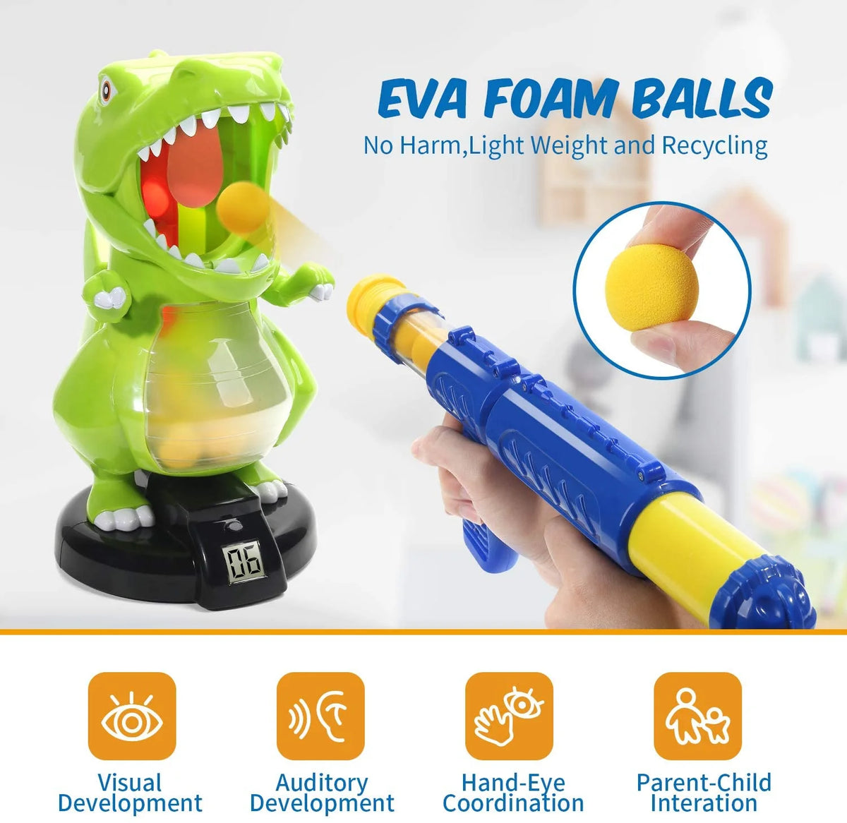 Electronic Target Shooting Game with 24 Foam Balls P24046