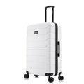 28" White Hardside Lightweight Luggage with Spinner Wheels M4804