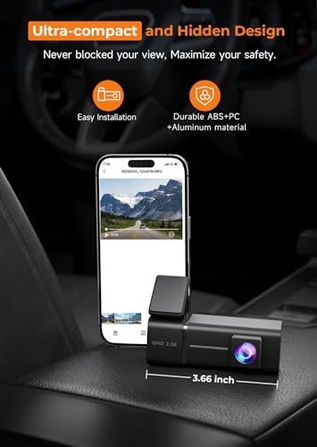 2.5K WiFi Mini Dash Cam with 32G SD Card J722