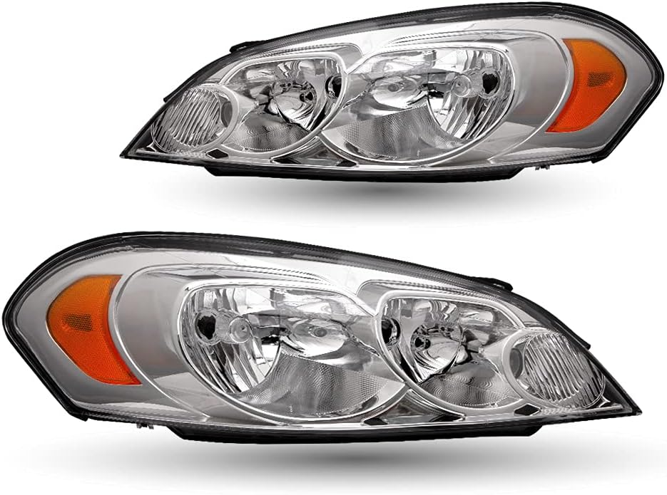 Headlight Assembly for 2006-2013 Chevrolet Impala, 2014-2016 Chevy Impala Limited, 2006-2007 Chevy Monte Carlo, Driver & Passenger Side L8995