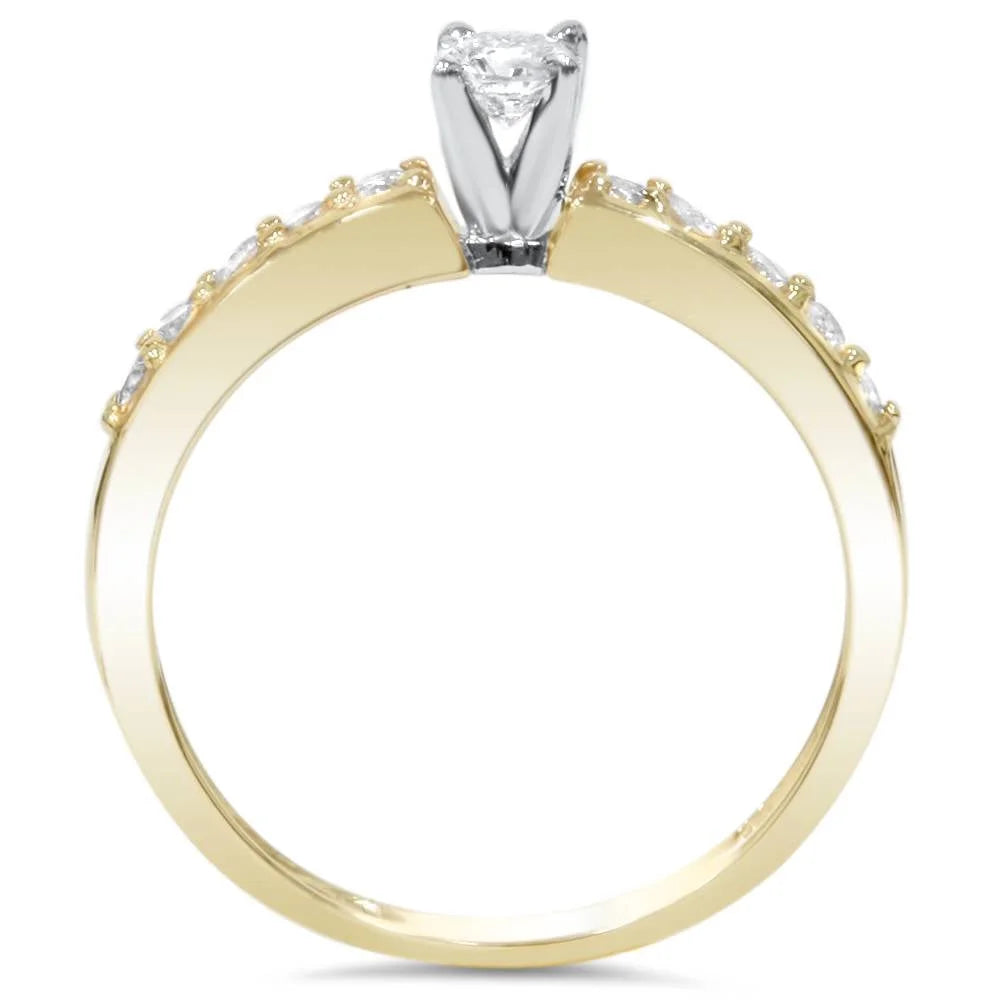 14K Yellow Gold Solitaire Ring G81407