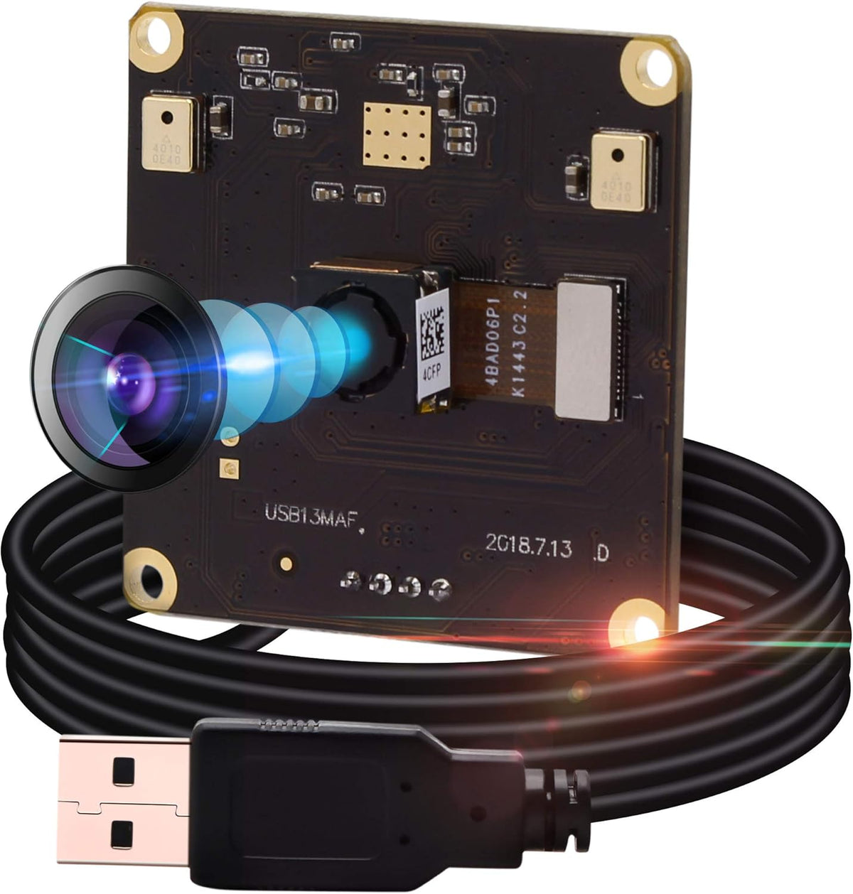 13MP Autofocus USB Camera Module with Non-Distortion Lens FOV 75Degree C831613