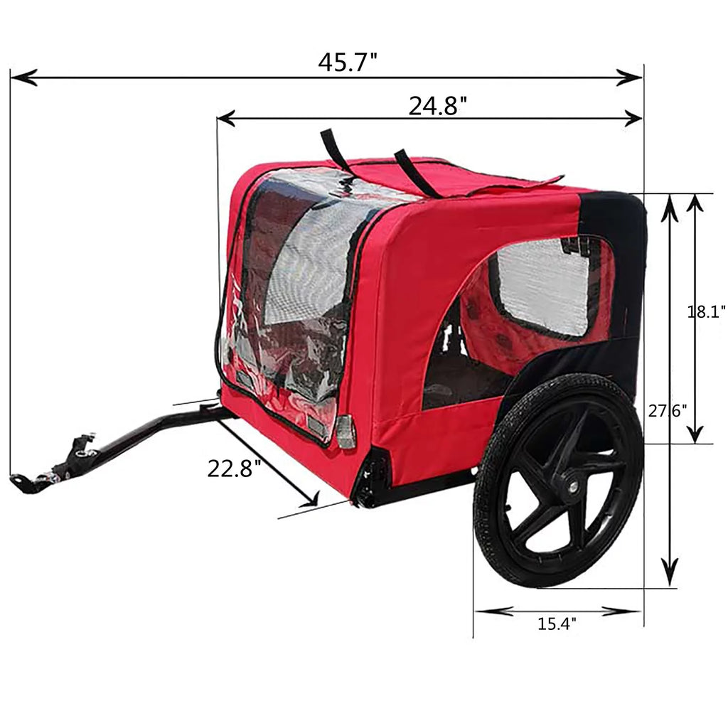 Dog Bike Trailer 2-in-1 Dog Stroller I28771