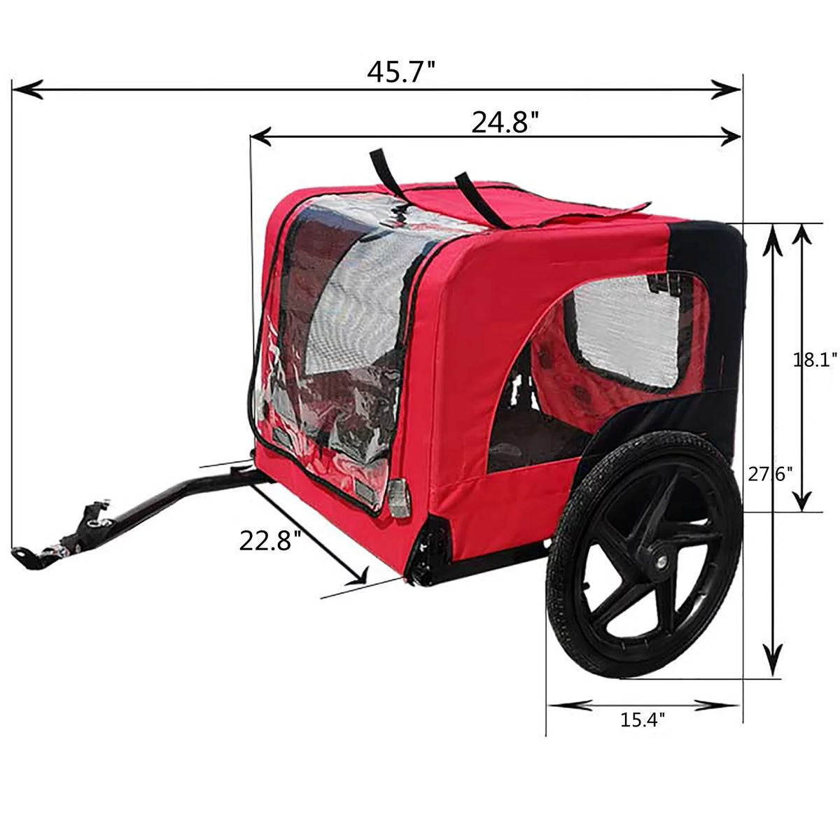 Dog Bike Trailer 2-in-1 Dog Stroller I28771