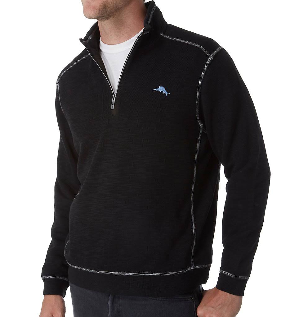 Black Half Zip Pullover A378