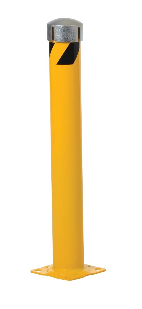 Yellow Steel Pipe Bollard with Slot K20709