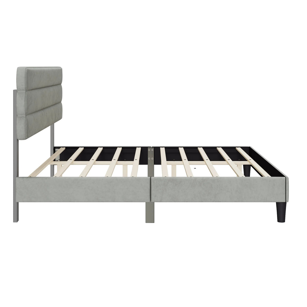 King Size Bed Frame Light Gray Z4239
