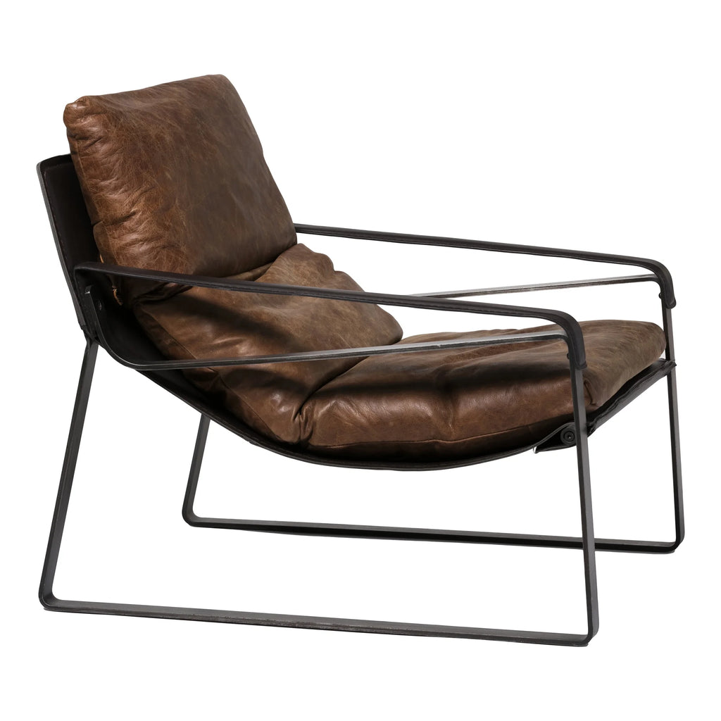 Brown Leather Club Chair W69757