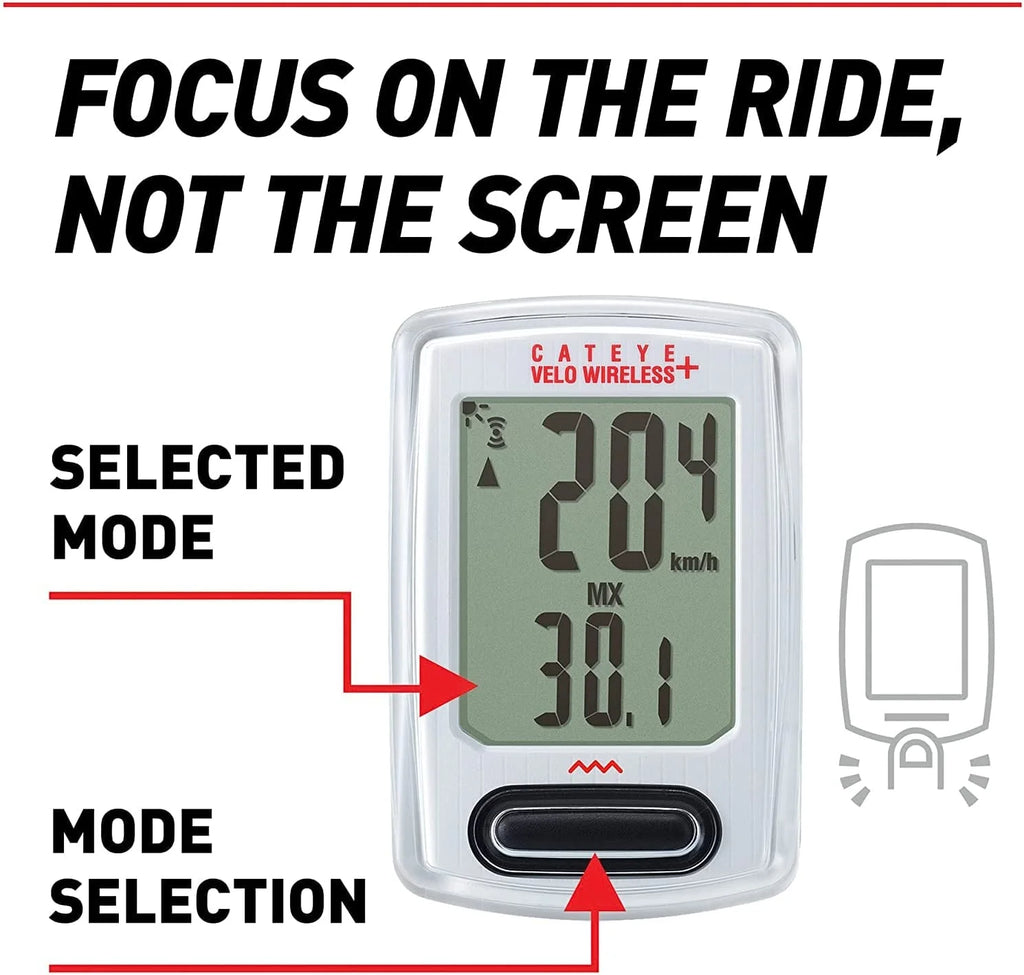Wireless+ White Bike Computer X5219