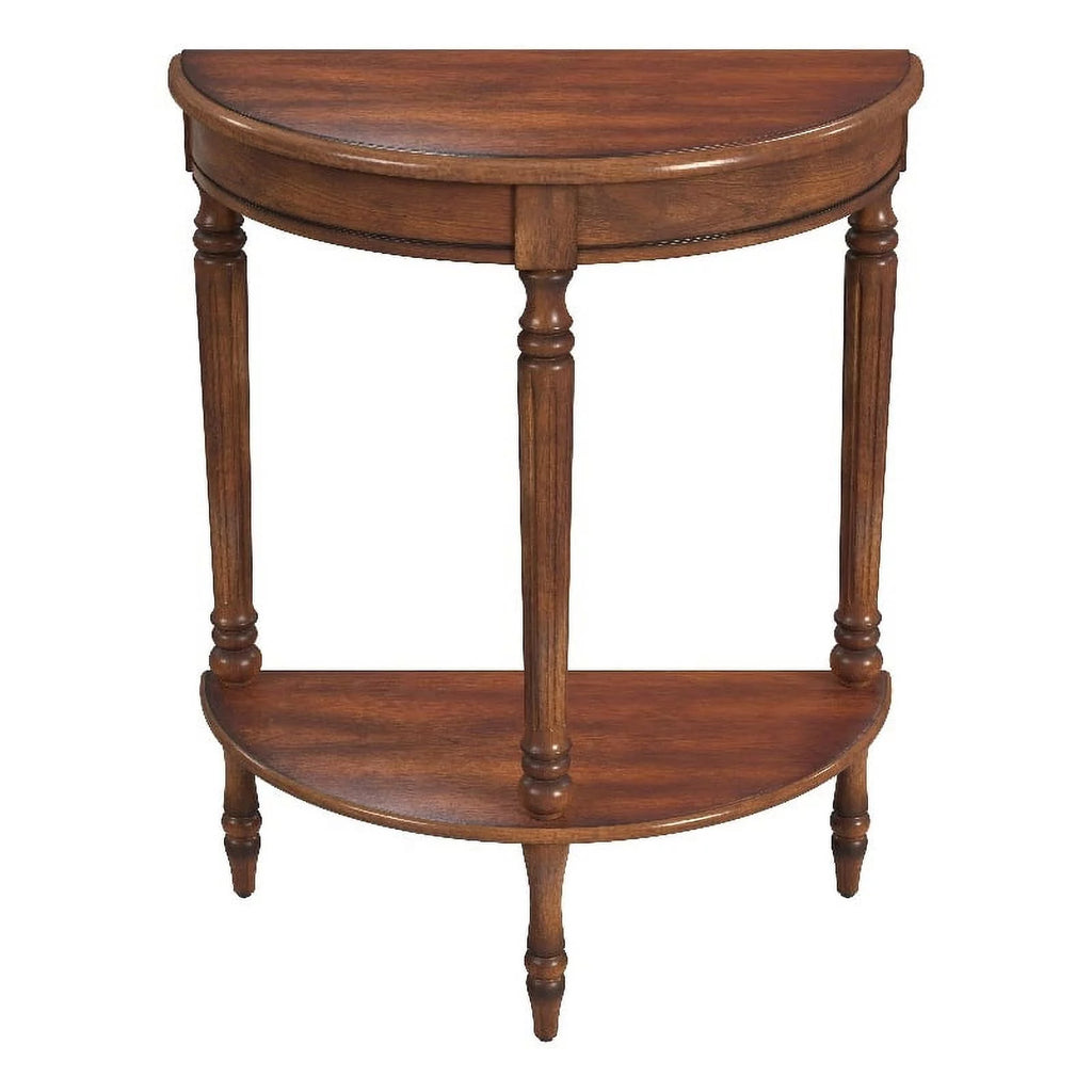 Antique Cherry Demilune Console Table U449077