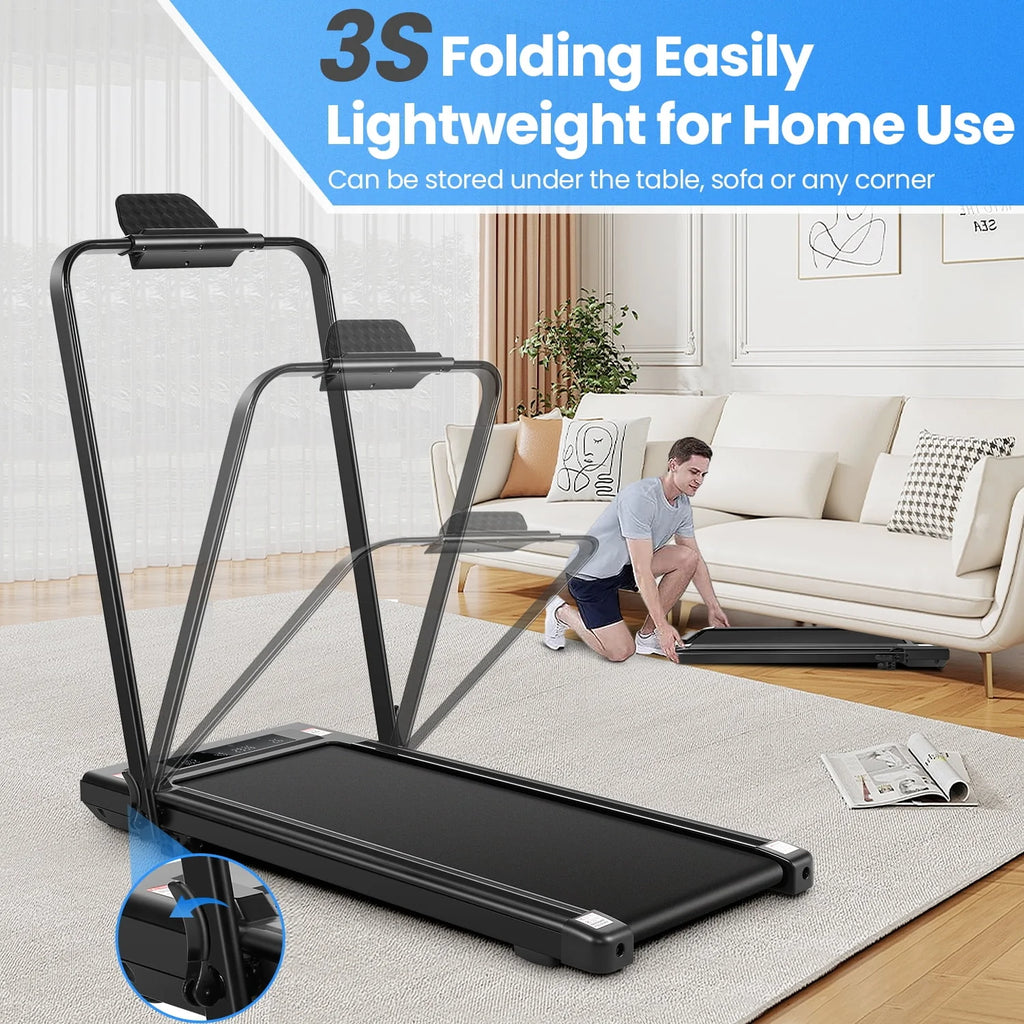Folding Treadmill 300 Weight Capacity with Remote Control Y472109