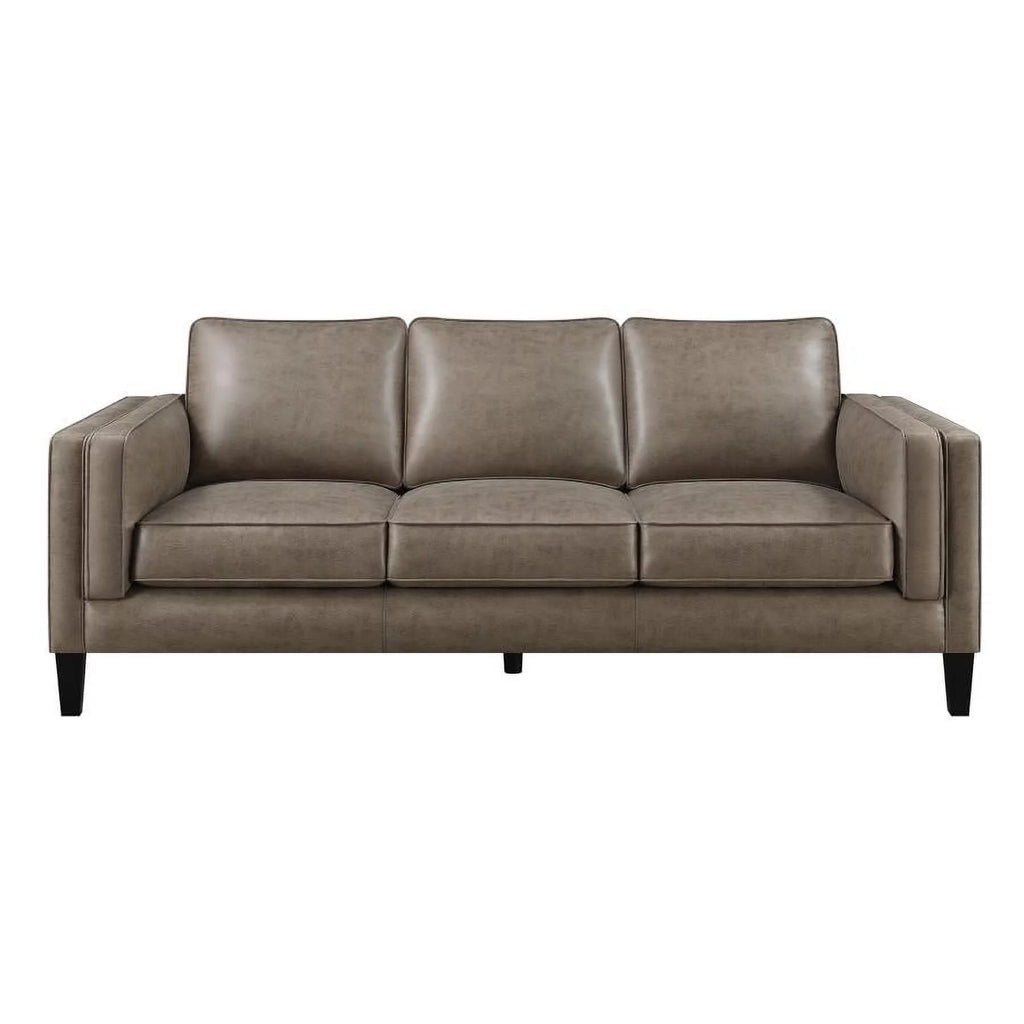 Vintage Brown Upholstered Sofa D1797