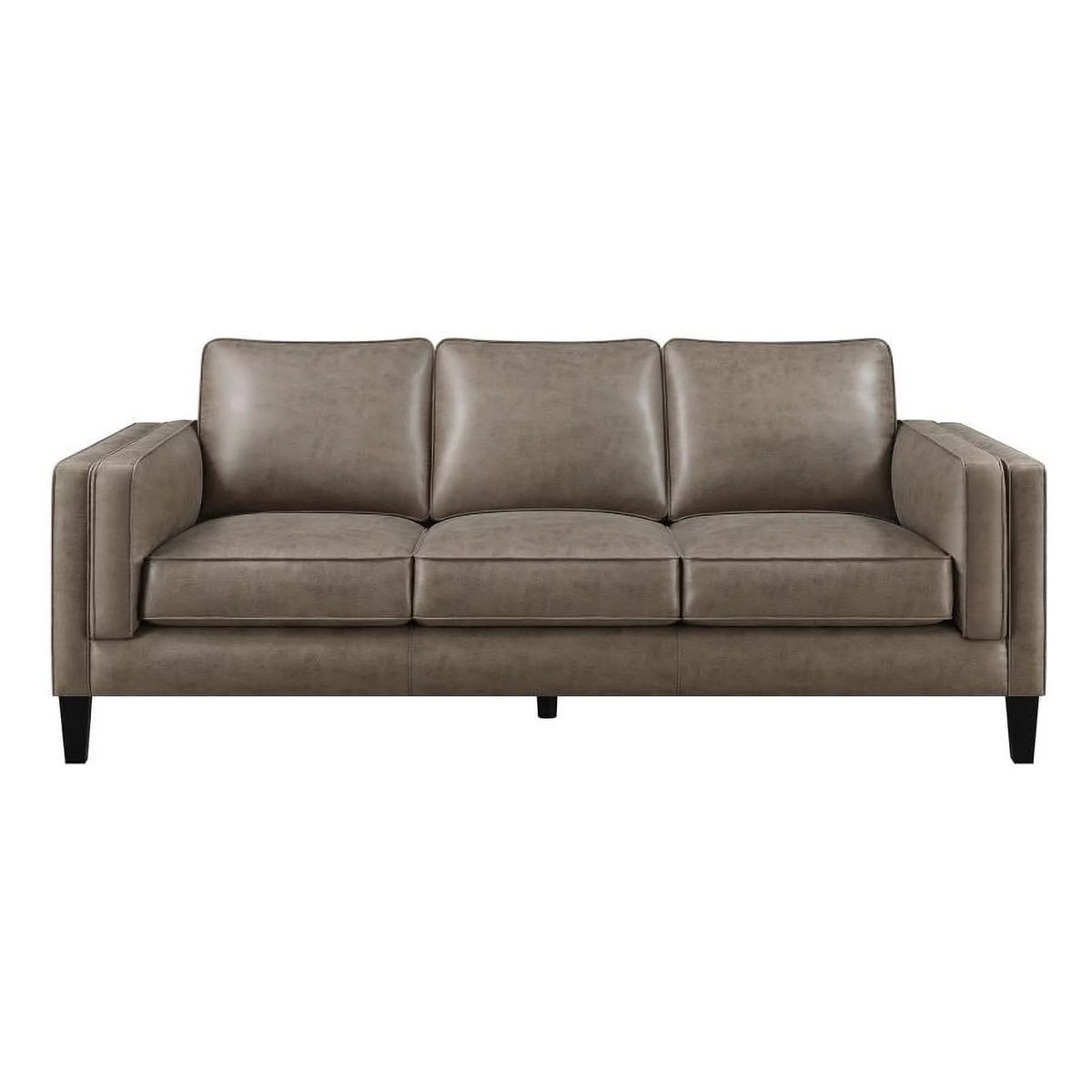 Vintage Brown Upholstered Sofa D1797