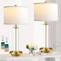 Touch Control Gold Table Lamps Set of 2 with USB Ports K791351