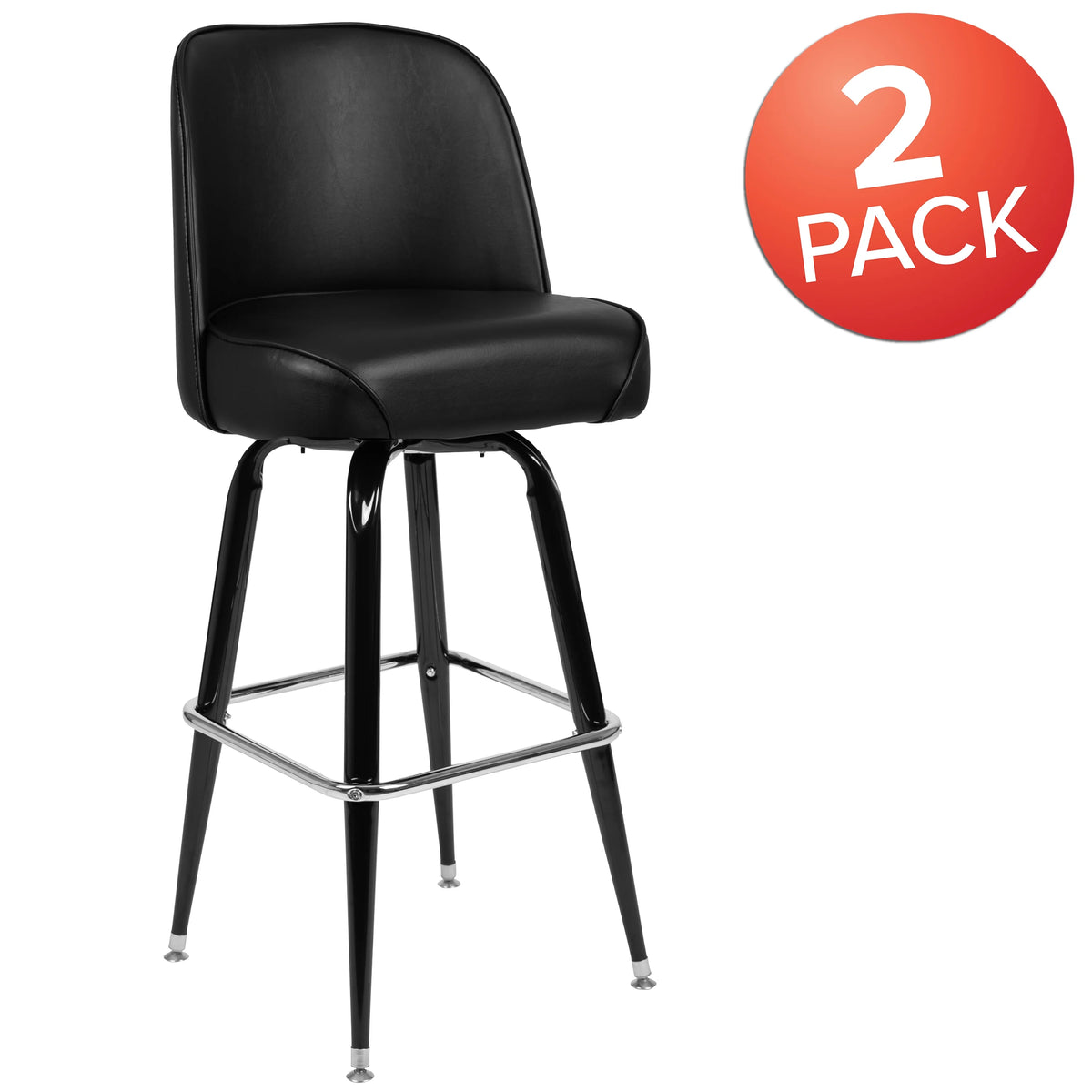 2 Pack Metal Swivel Barstool G5841