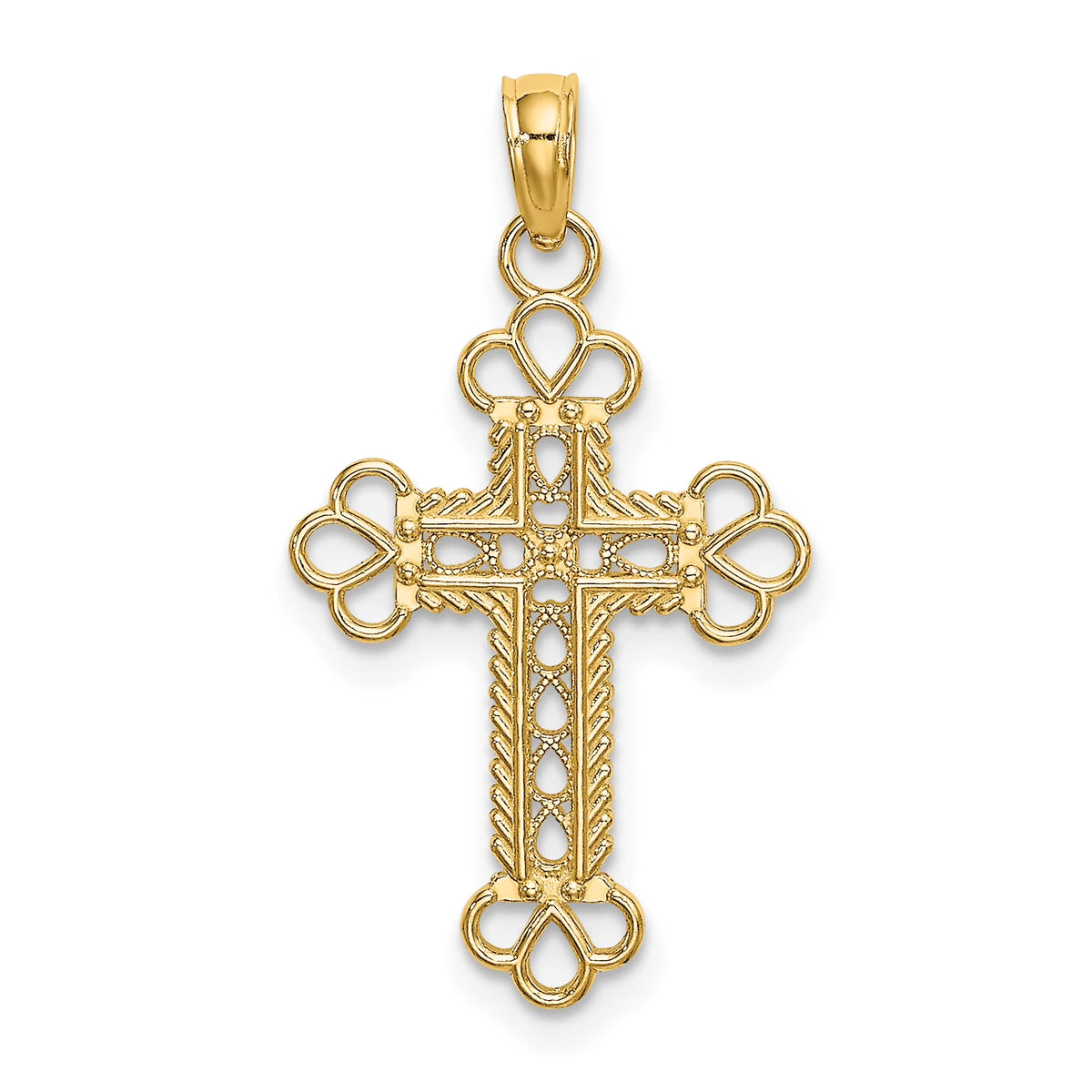 10K Yellow Gold Cross Charm Q65374