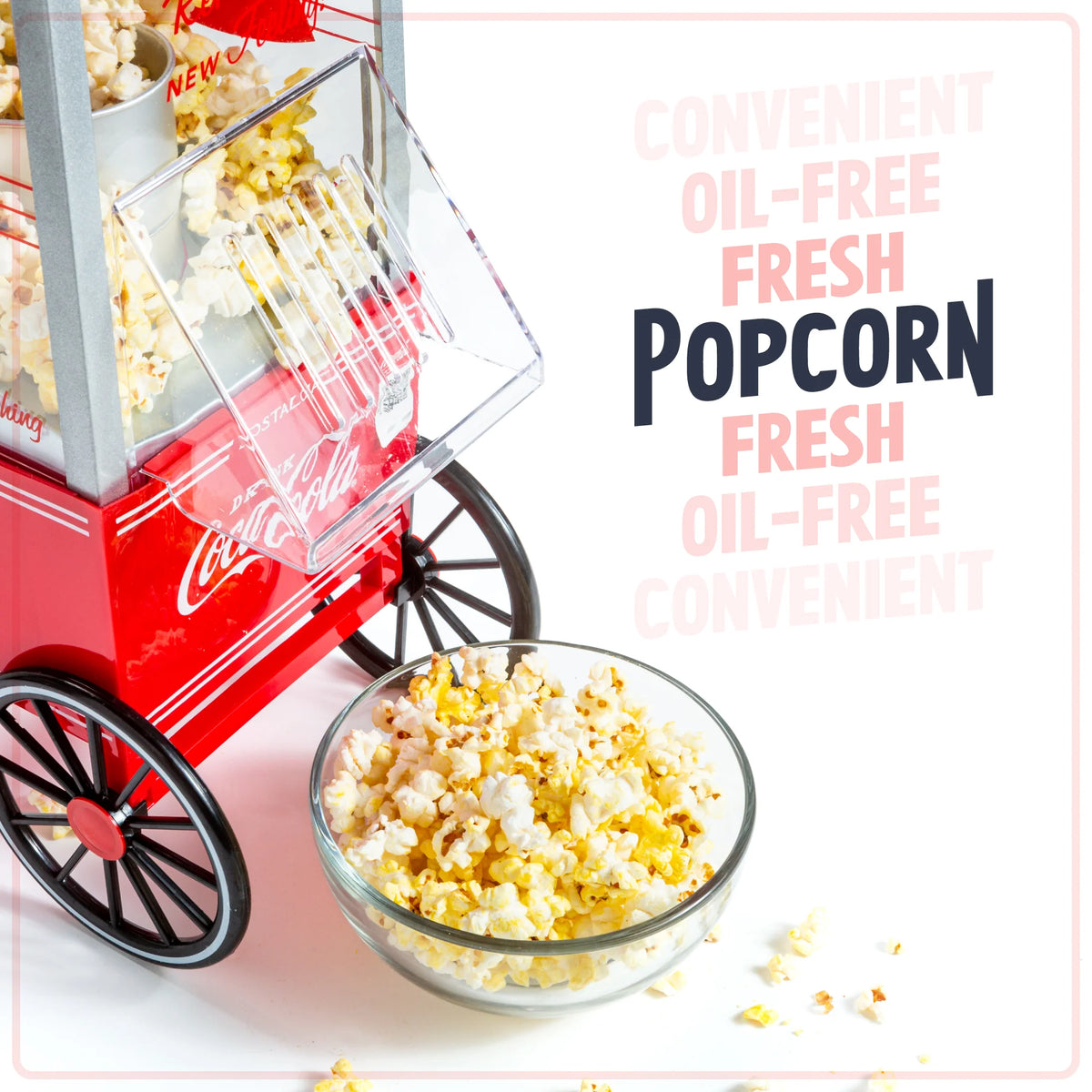 Coca-Cola 12-Cup Hot Air Popcorn Maker A172716