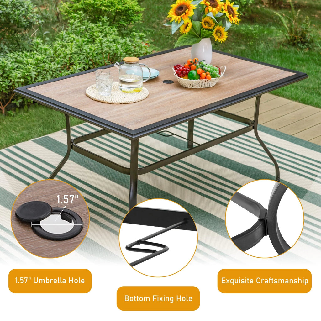 7 Pieces Outdoor Patio Dining Set U523793