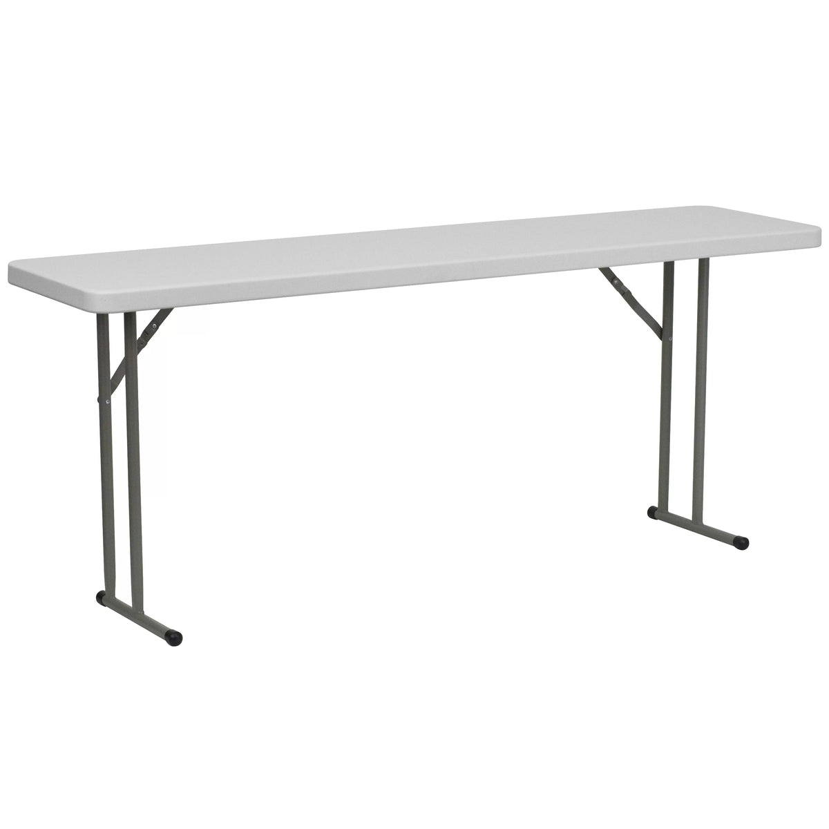 6' Granite White Plastic Folding Table B54957