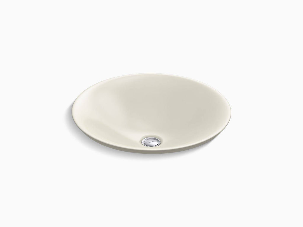 Biscuit Round Bathroom Sink L481