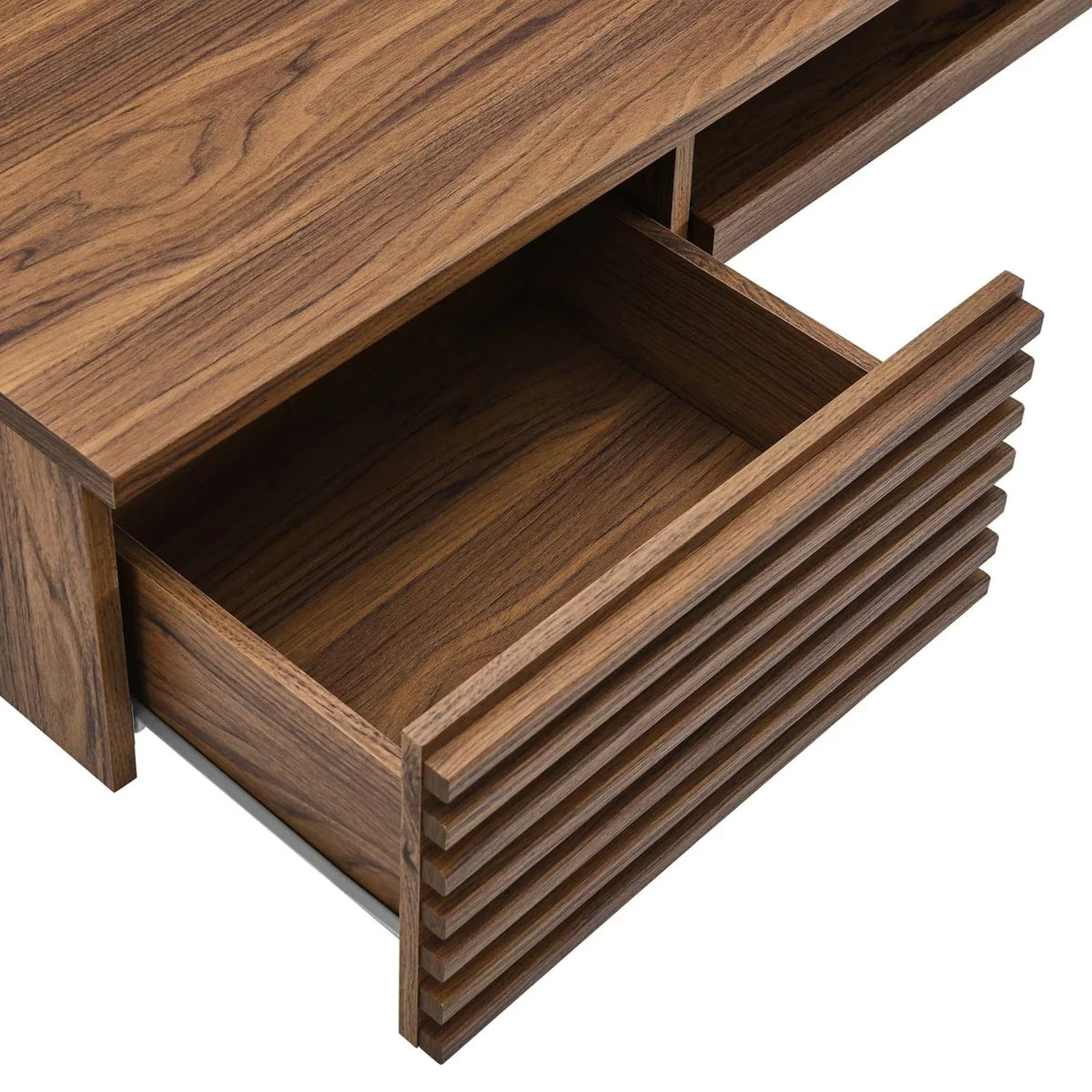 Wall Mount Wood Office Desk in Walnut Q70635