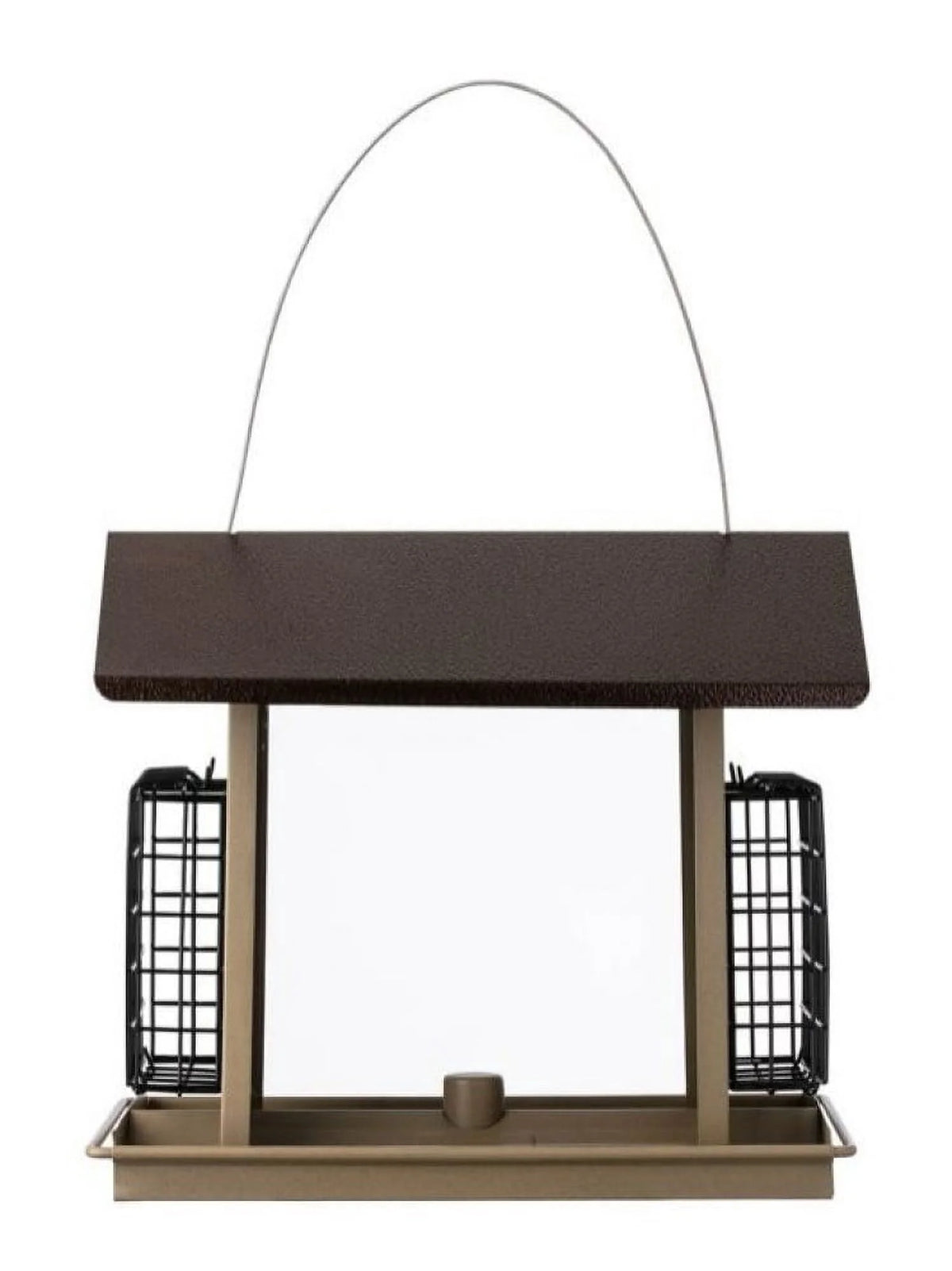 Large Bird Hopper Feeder, 8 lb, Metal/Plexiglas, 10.9 in H B72593