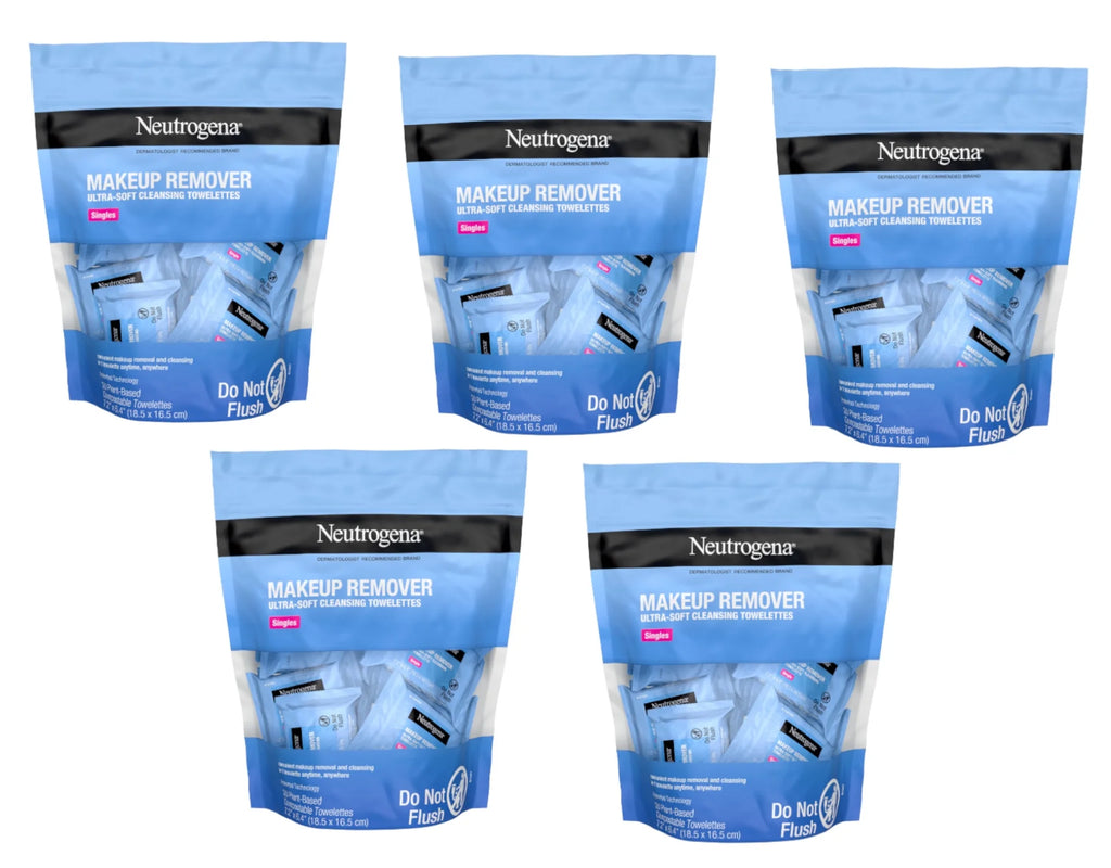 5 Pack Individually Wrapped Facial Wipes S655