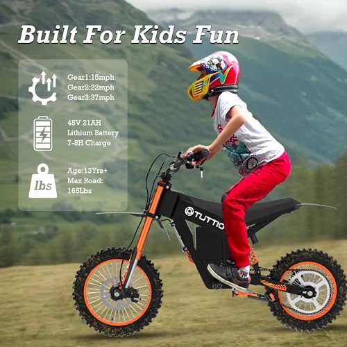 48V Kids Electric Dirt Bike with 21AH Battery U281179