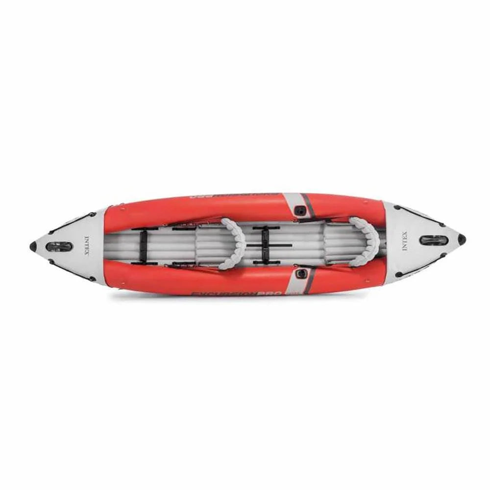 151 x 37 x 18 Inflatable Kayak with Oars, Pump, Fishing Rod Holders, Carry Bag T265237