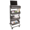 Gray Storage Cart Workstation F97470