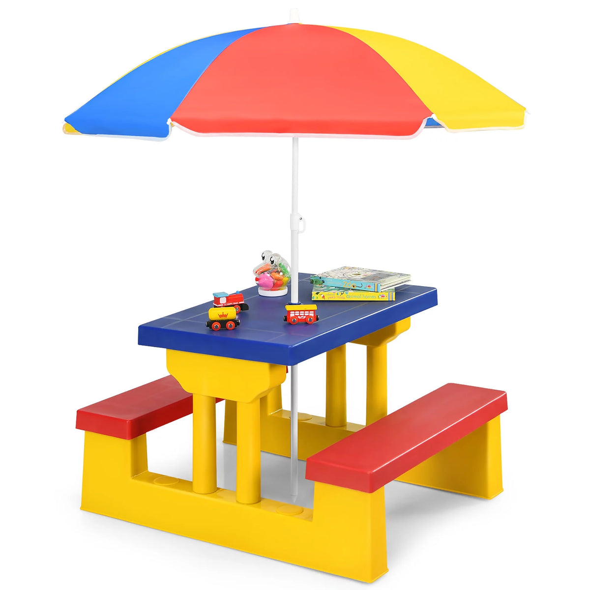 Kids Picnic Table with Umbrella B570