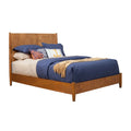 California King Mahogany Wood Panel Bed Q3419