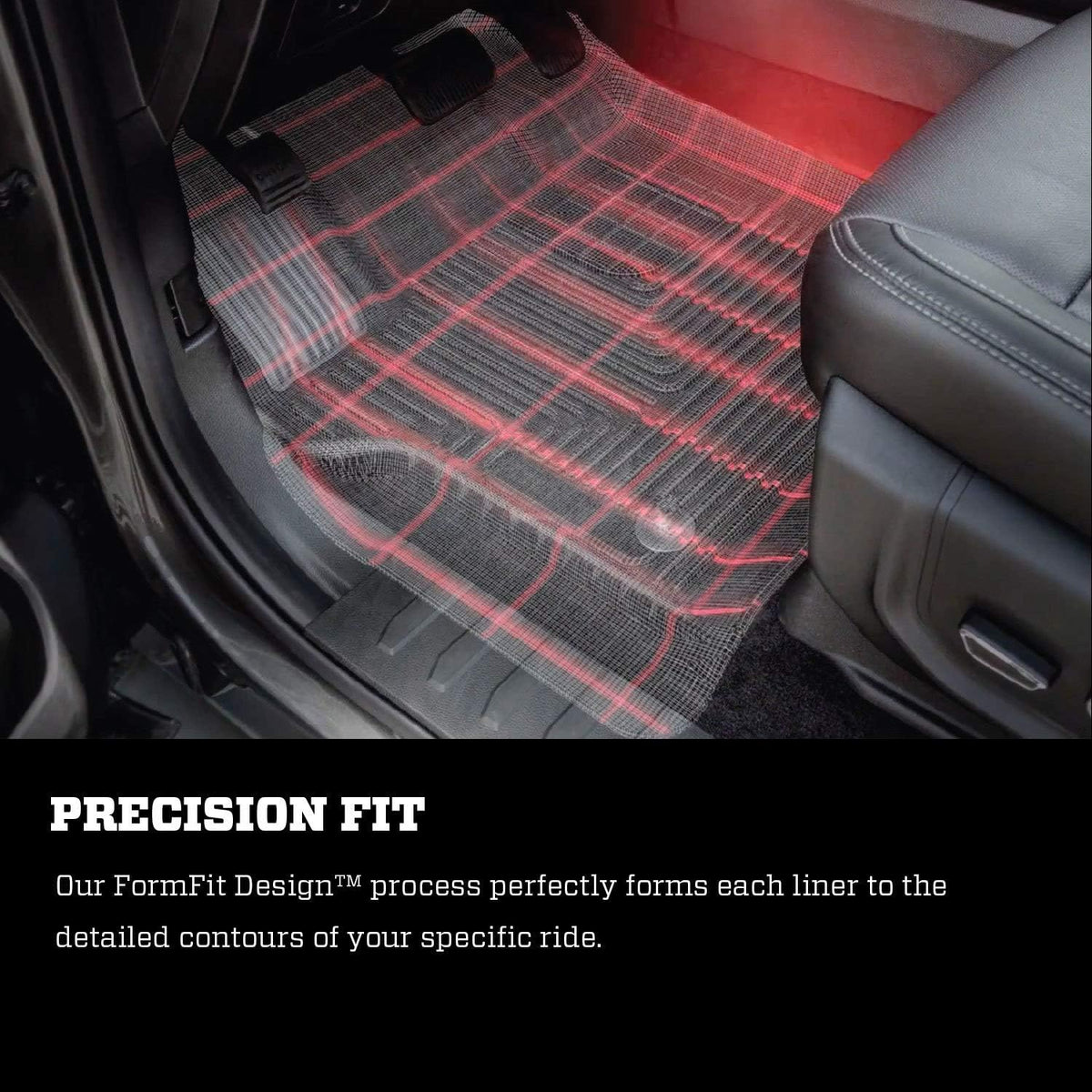 Black Front & 2nd Seat Floor Liners 3 Pcs Q48607