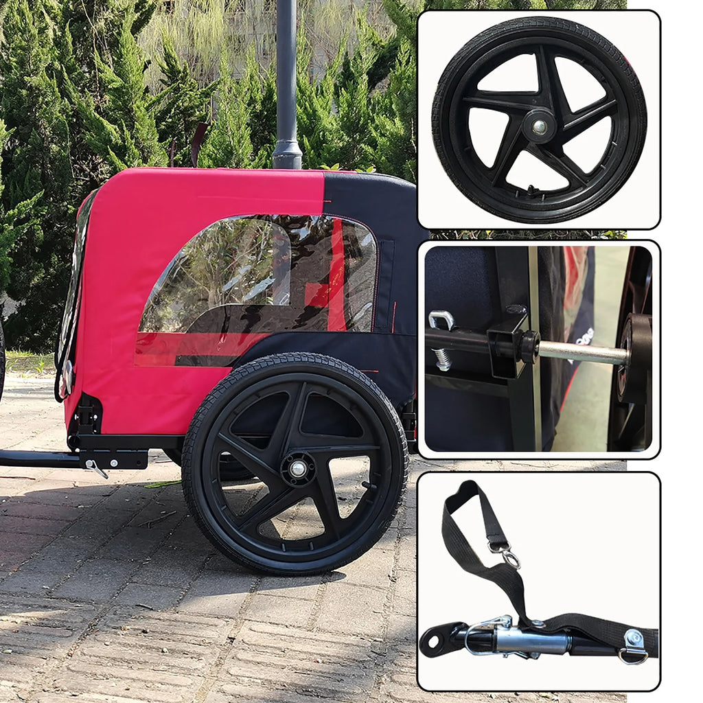Dog Bike Trailer 2-in-1 Dog Stroller I28771