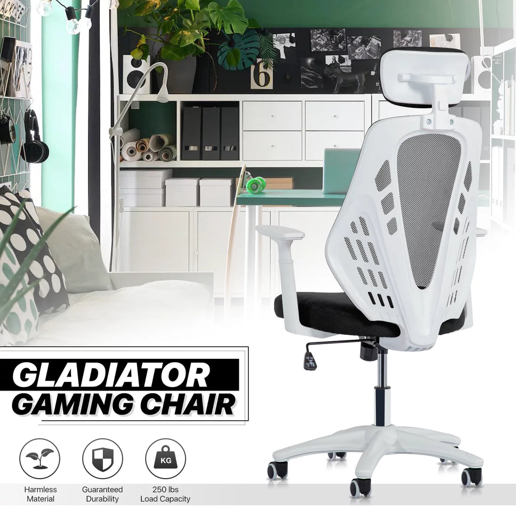 Black Mesh High Back Task Chair with Headrest K625581