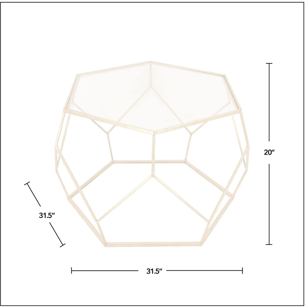 Gold Geometric Coffee Table W30976
