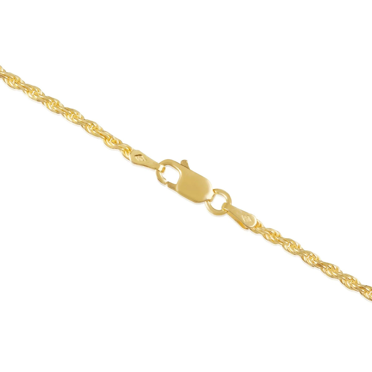 18 Inches Gold Plated Rope Chain Necklace S530327