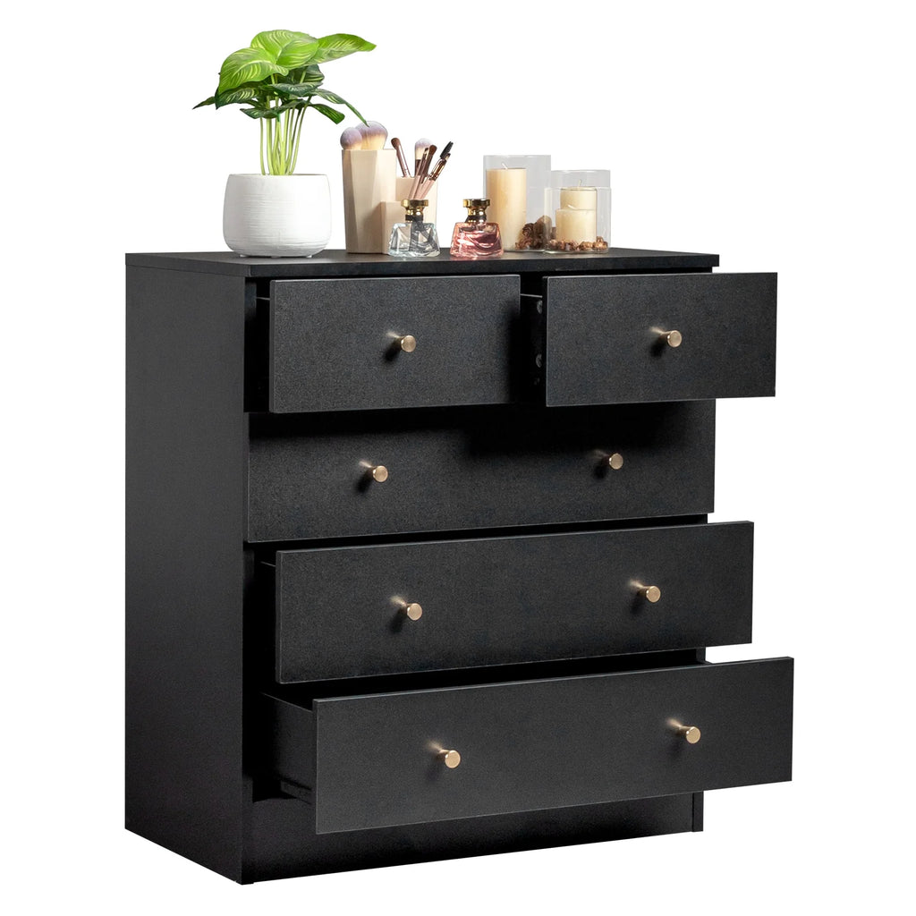 White 7 Drawer Wood Dresser E531763