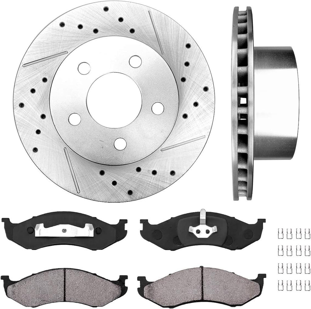 Brake Disc Rotors with Brake Pads and Clips I613
