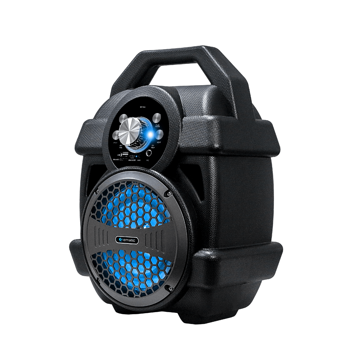Black Portable Bluetooth Speaker with FM Transmitter V3458