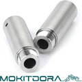 Fork Tube 4 inch Extensions 39mm Silver Pack of 2 N675