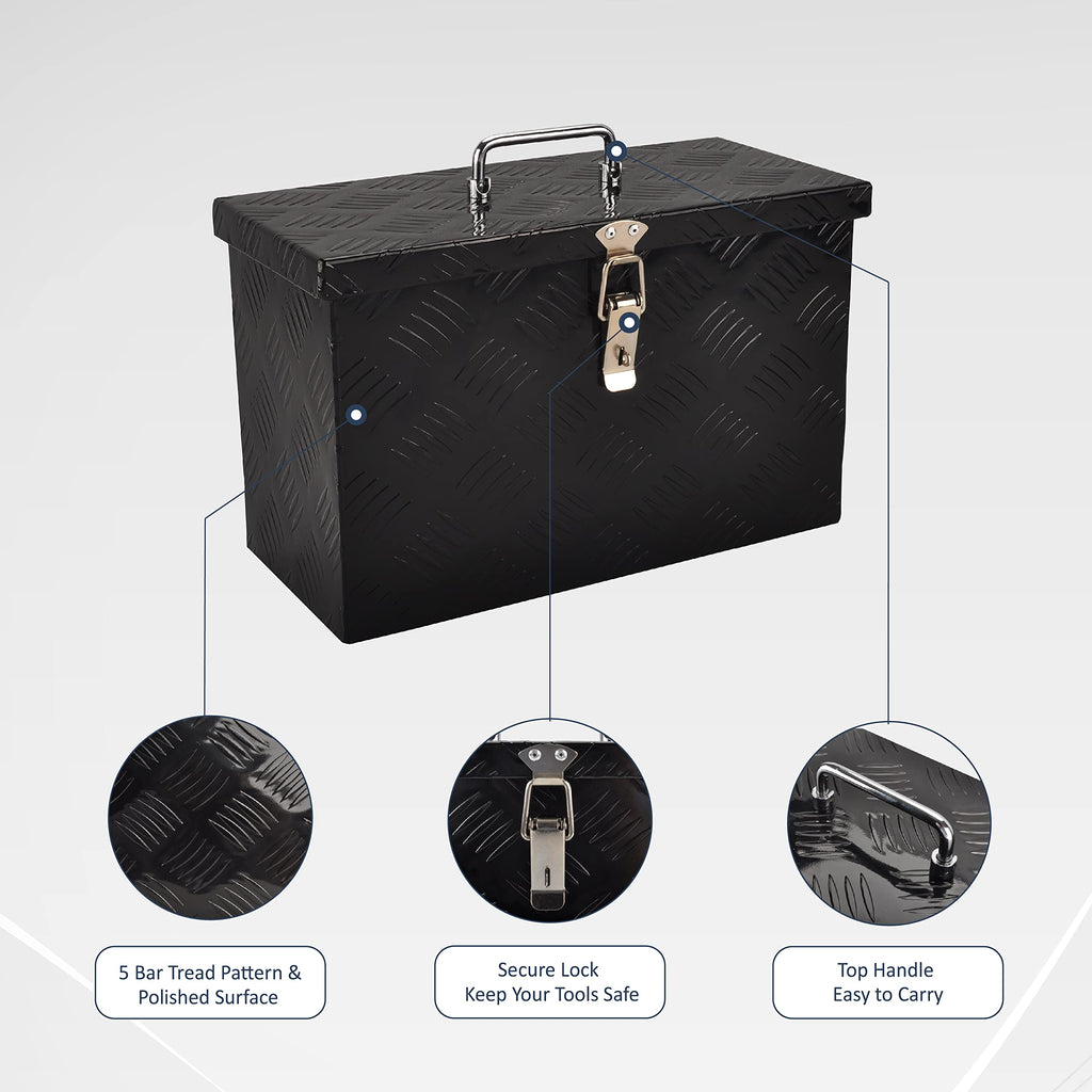 16 Inch Aluminum Pickup Tool Box Black K2387