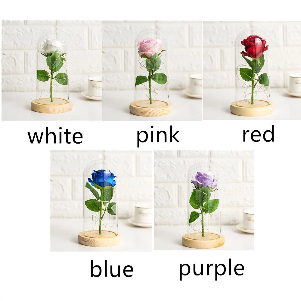 Artificial Flower Rose with Light Night Light C67500