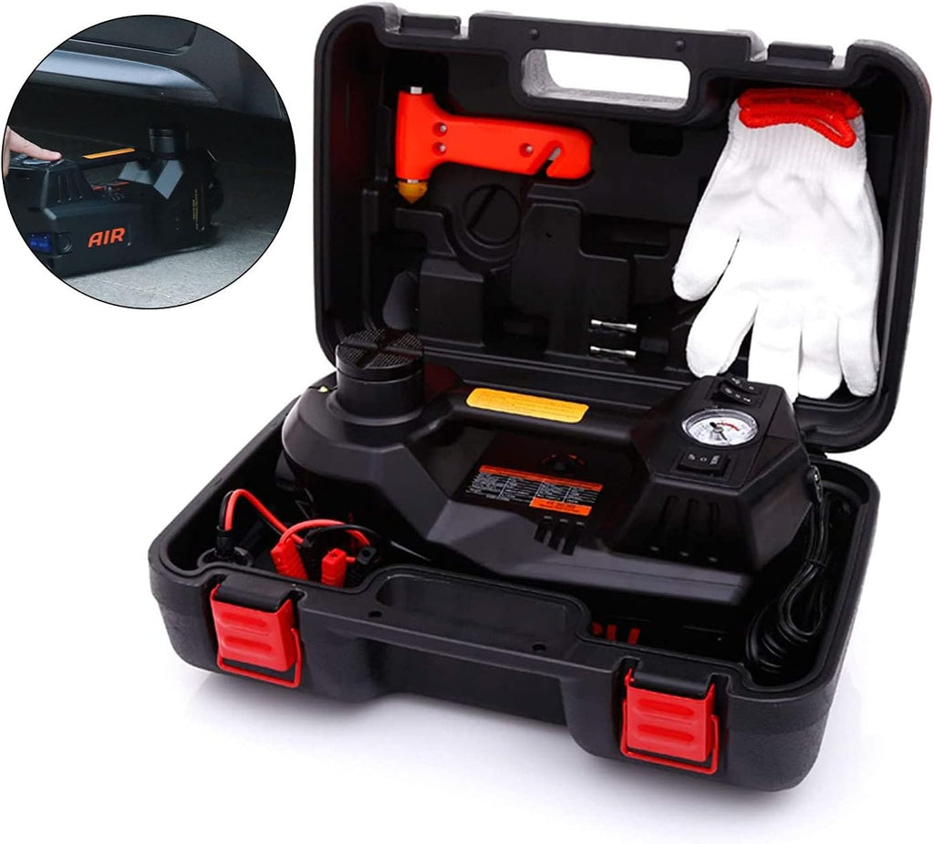 5 Ton Electric Hydraulic Car Jack Kit with Integrated Tire Pump U536